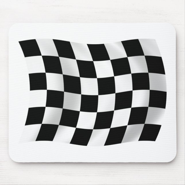 Checkered Racing Flag Mousepad (Front)