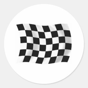 Checkered Racing Flag Sticker