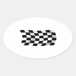 Checkered Racing Flag Sticker