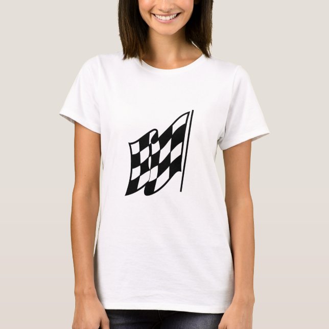 Checkered Racing Flag T-Shirt (Front)