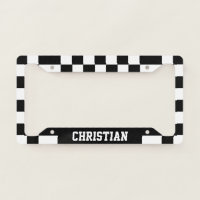 Checkered Racing Flag Themed Personalized