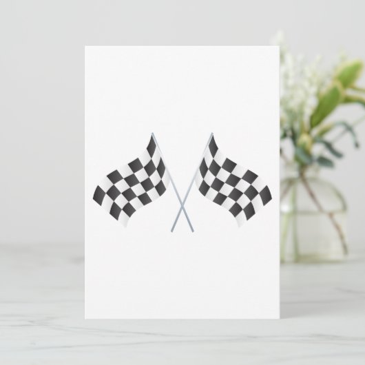 checkered racing flags graphic (Standing Front)