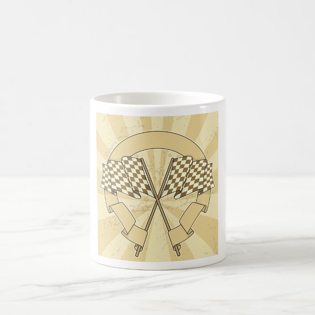 Checkered Racing Flags Motorsport Finish Line Coffee Mug (Creator Uploaded)