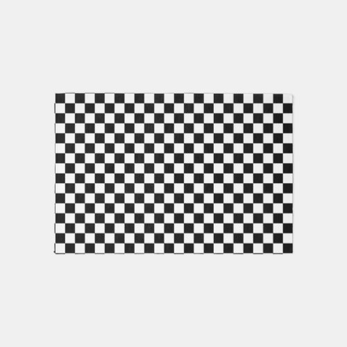 Checkered Racing Seamless Pattern Rug