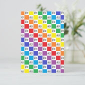 Checkered Rainbow and Musical Notes (Standing Front)