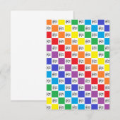 Checkered Rainbow and Musical Notes (Front/Back)
