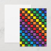 Checkered Rainbow Black and Musical Notes (Front/Back)