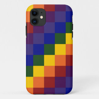 Checkered Rainbow iPhone 11 Case