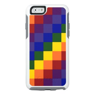 Checkered Rainbow Color Blocks OtterBox iPhone 6/6s Case