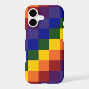 Checkered Rainbow Pattern iPhone 17 Case