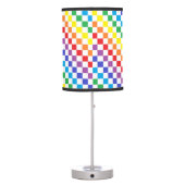 Checkered Rainbow Table Lamp (Back)
