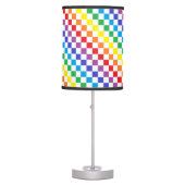 Checkered Rainbow Table Lamp (Front)