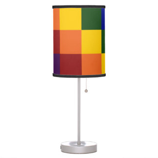 Checkered Rainbow Table Lamp