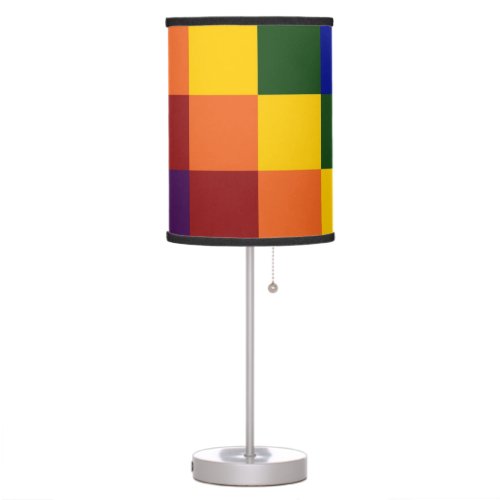 Checkered Rainbow Table Lamp