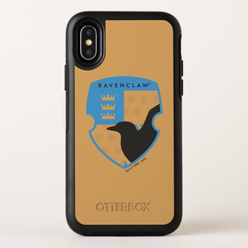 Checkered RAVENCLAW Crowned Crest OtterBox Symmetry iPhone X Case