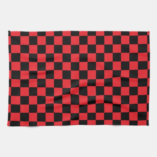 Checkered Red and Black Kitchen Towel