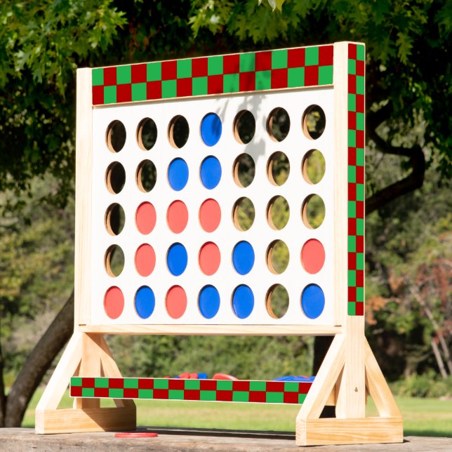 Checkered Red and Green  Fast Four (Lawn)