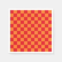 Checkered Red and Orange