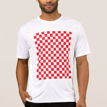 Checkered Red and White T-Shirt Checkered Red and White T-Shirt