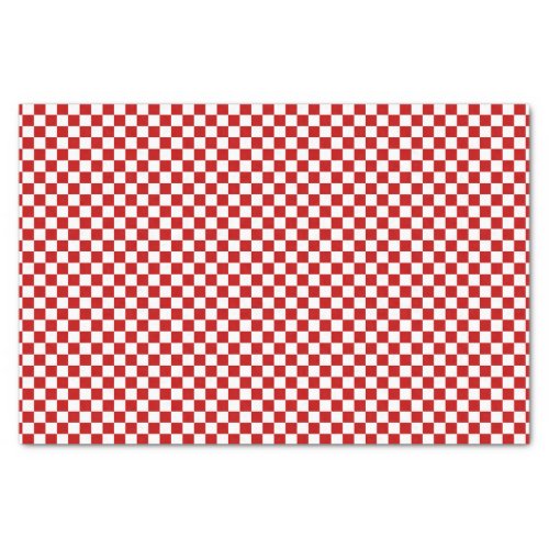 Checkered Red_White_Tissue Paper