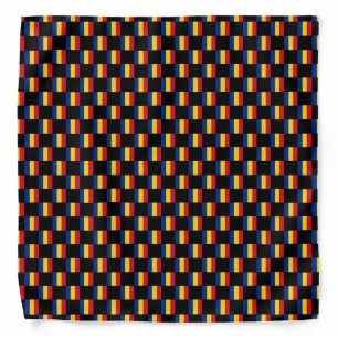 Checkered Romania Flag Pattern  Bandana