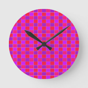 checkered round clock