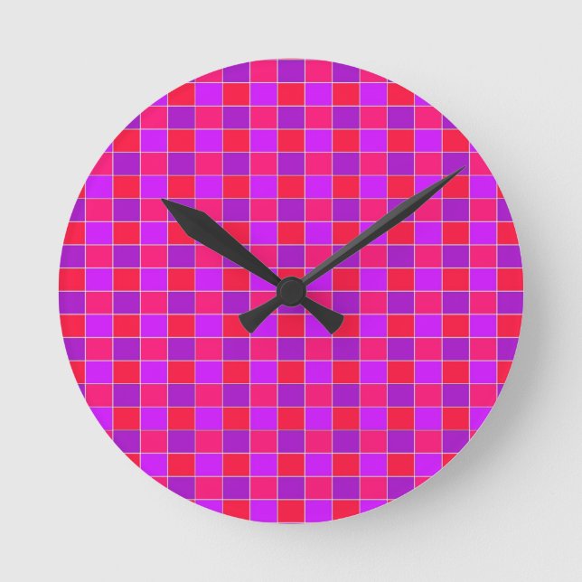 checkered round clock (Front)