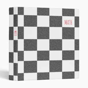 Checkered School Binder