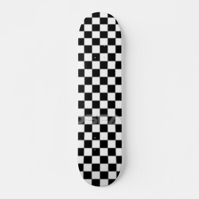 checkered skateboard deck (Front)