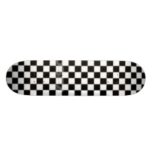 checkered skateboard deck