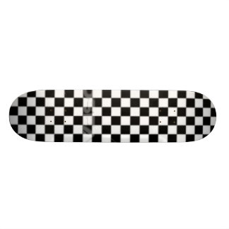 checkered skateboard deck