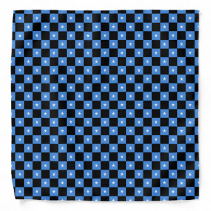 Checkered Somalia Flag Pattern  Bandana