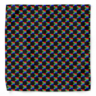 Checkered South Africa Flag Pattern Bandana