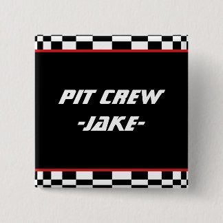 Checkered Square Pinback Button