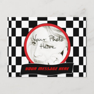 Checkered Square Postcard