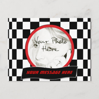 Checkered Square Postcard