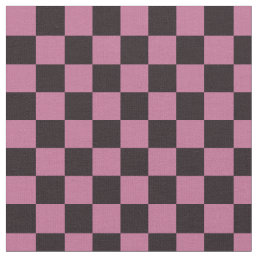 Checkered Squares CUSTOM COLOR &amp; Black Square Fabric