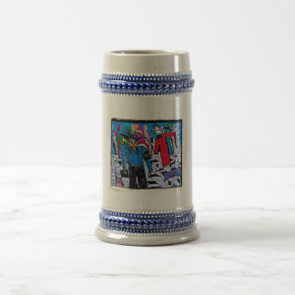 CHECKERED STREET BEER STEIN
