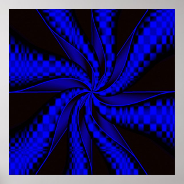 Checkered Swirls... Poster (Front)