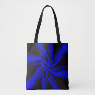 Checkered Swirls... Tote Bag
