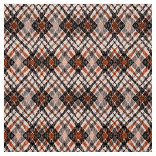checkered tartan plaid classic black brown beige fabric