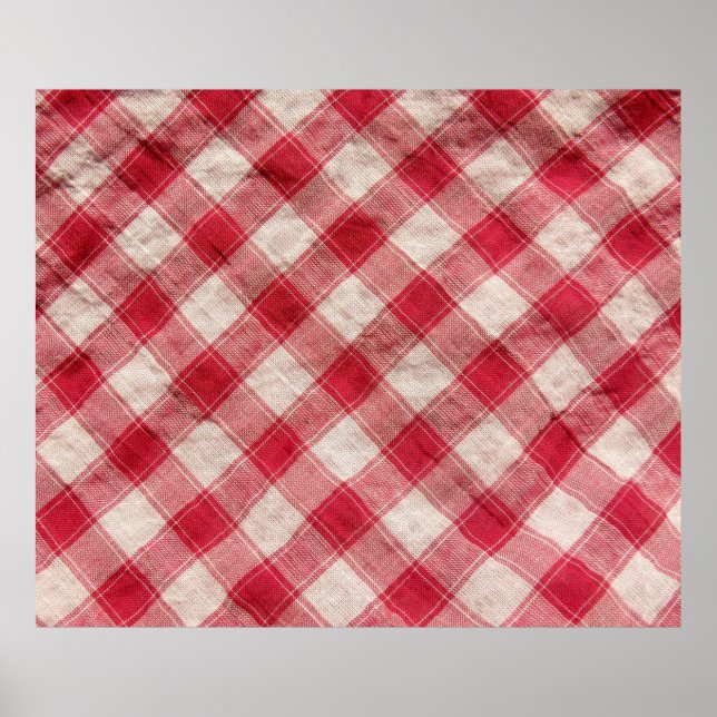 Checkered textile background. More of this motif & Poster (Front)