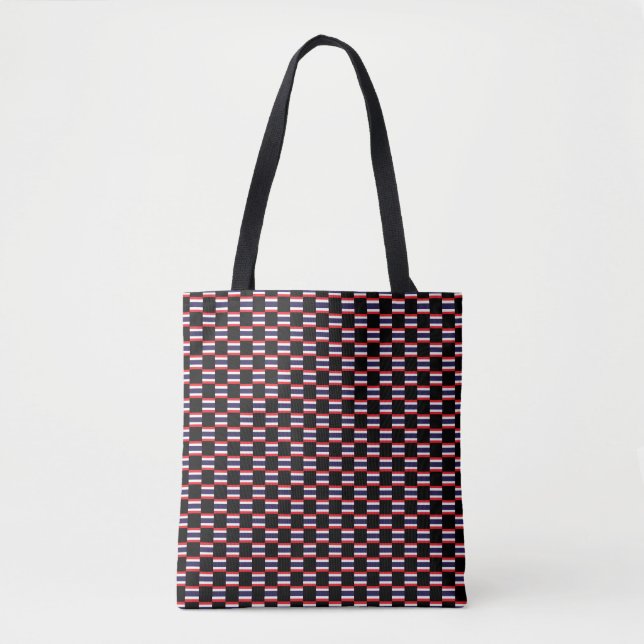 Checkered Thailand Flag Pattern  Tote Bag (Front)