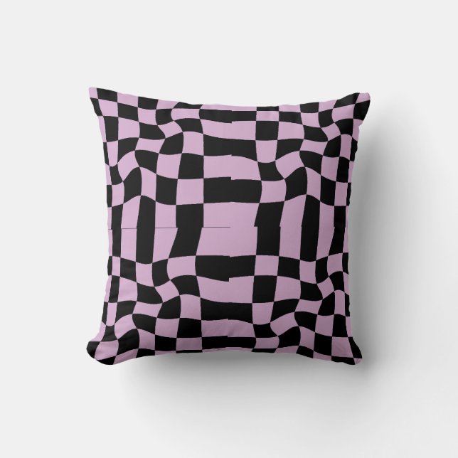 Checkered throw pillow (Front)