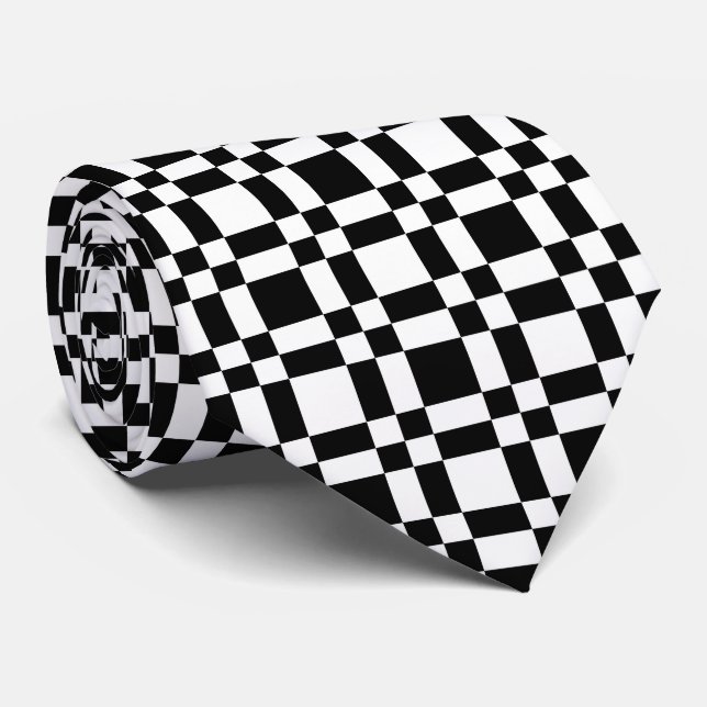 Checkered Tie (Rolled)