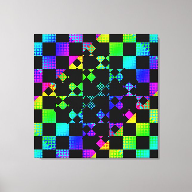 Checkered Twist by Kenneth Yoncich Canvas Print (Front)