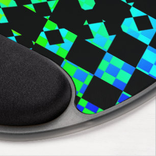 Checkered Twist by Kenneth Yoncich Gel Mouse Pad