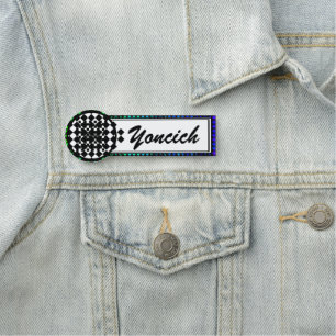 Checkered Twist by Kenneth Yoncich Name Tag