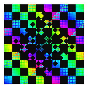 Checkered Twist by Kenneth Yoncich Photo Print