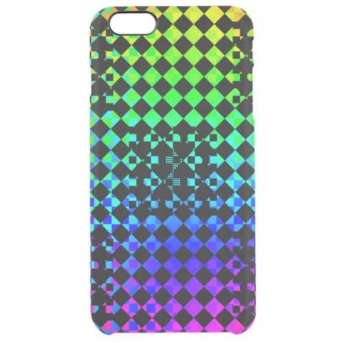 Checkered Twist by Kenneth Yoncich Clear iPhone 6 Plus Case